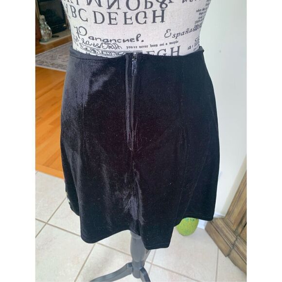 Trixxi Velvet Embroidered Skirt - Picture 5 of 8